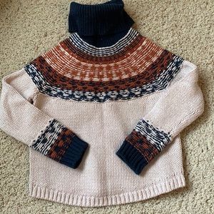 Madewell Women’s Fair Isle Turtleneck Sweater XS